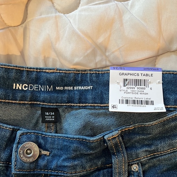 Never worn crop denim. - Picture 2 of 4